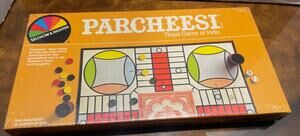Vintage NEW 1982 Parcheesi Board Game Deluxe Edition Royal Game of India New